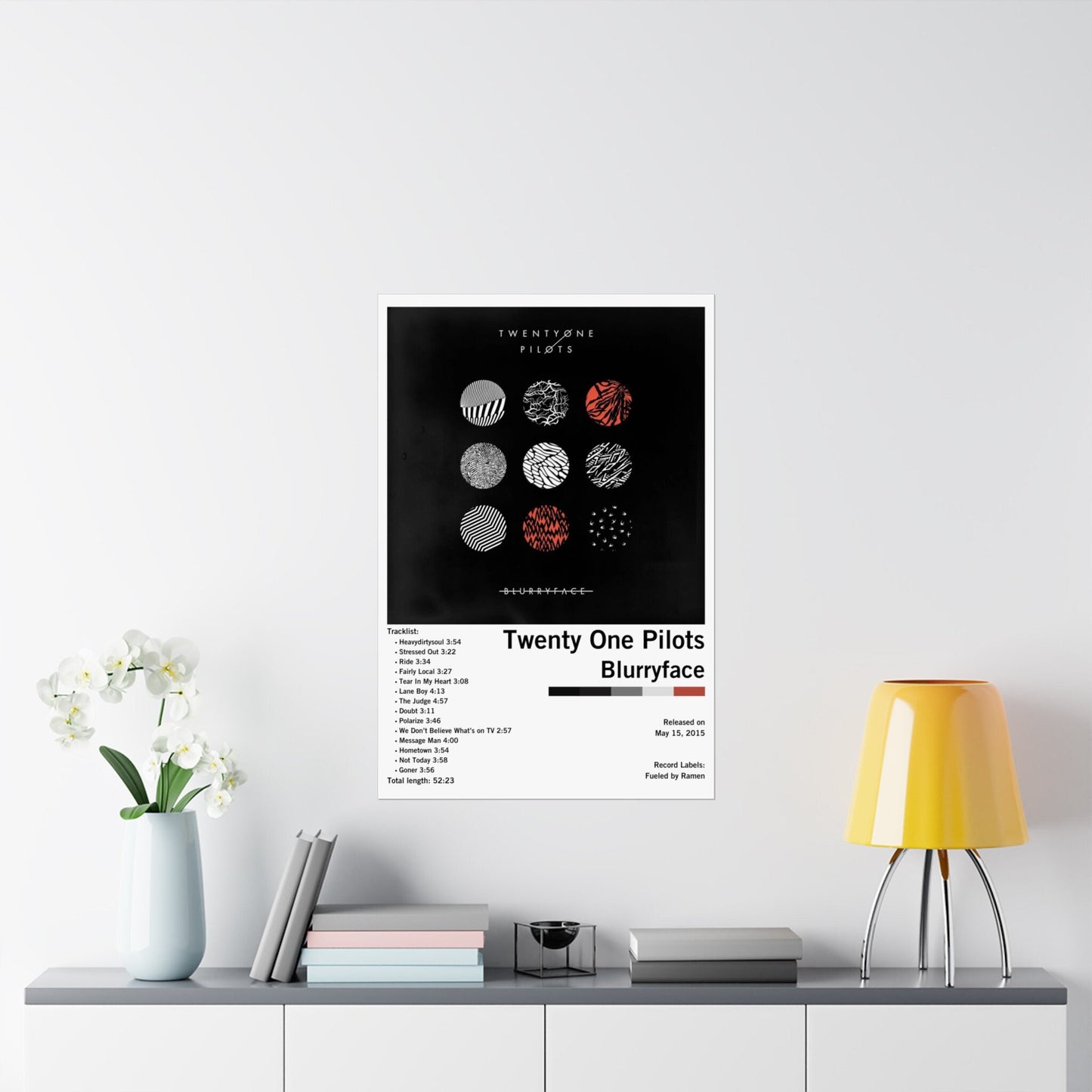 Twenty One Pilots Blurryface Album Poster UNFRAMED or DIGITAL