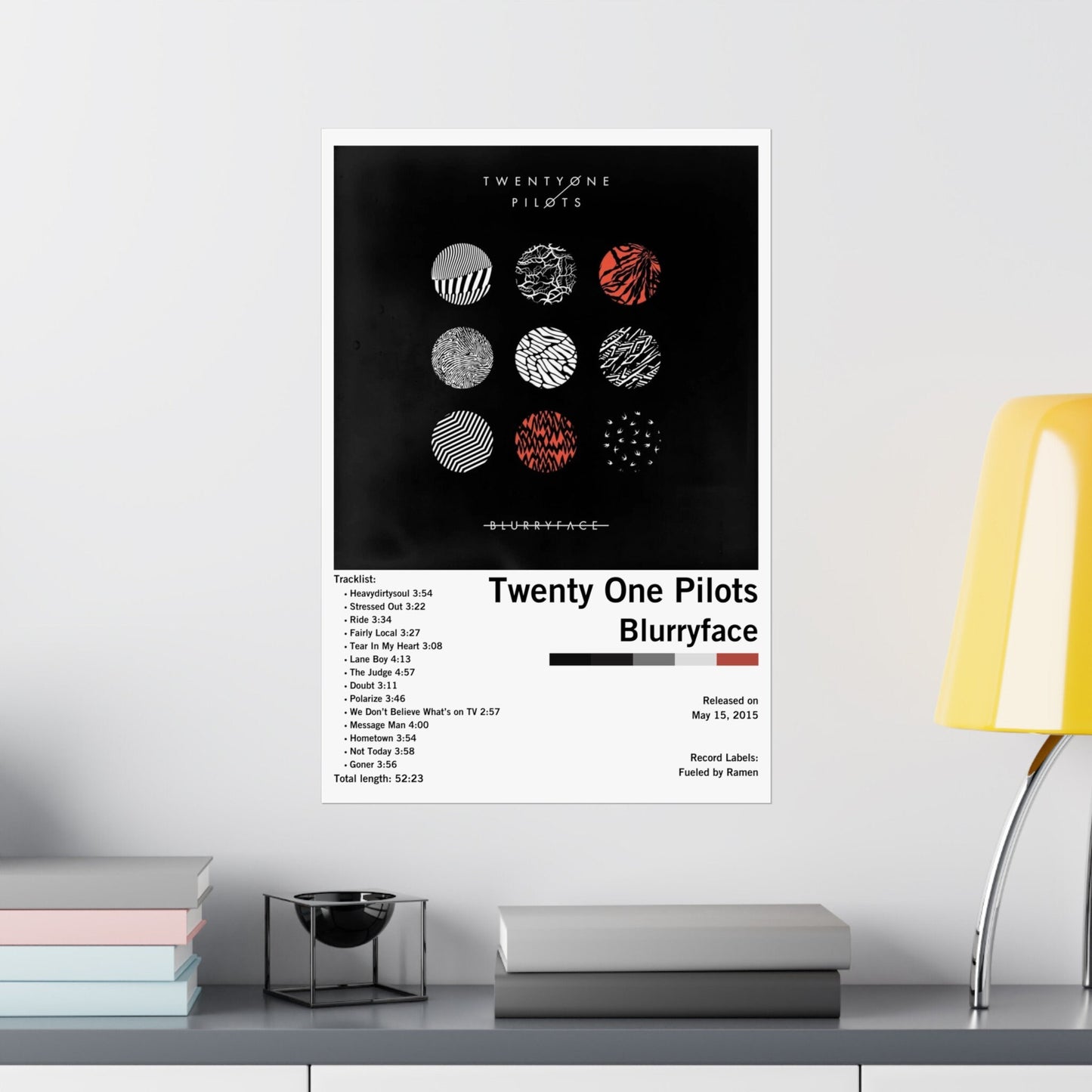 Twenty One Pilots Blurryface Album Poster UNFRAMED or DIGITAL