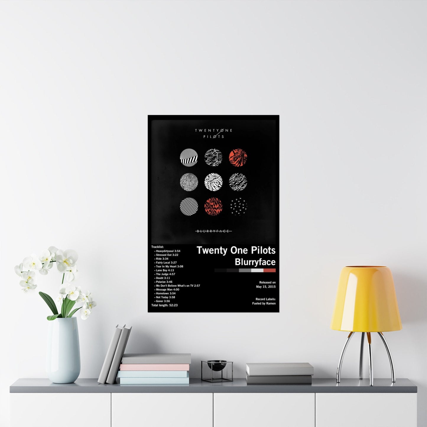 Twenty One Pilots Blurryface Album Poster UNFRAMED or DIGITAL