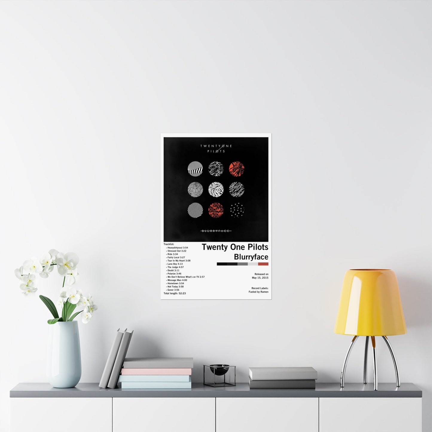 Twenty One Pilots Blurryface Album Poster UNFRAMED or DIGITAL