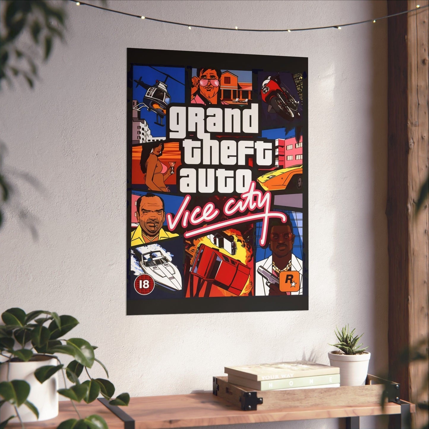 Grand Theft Auto Vice City Poster UNFRAMED or DIGITAL