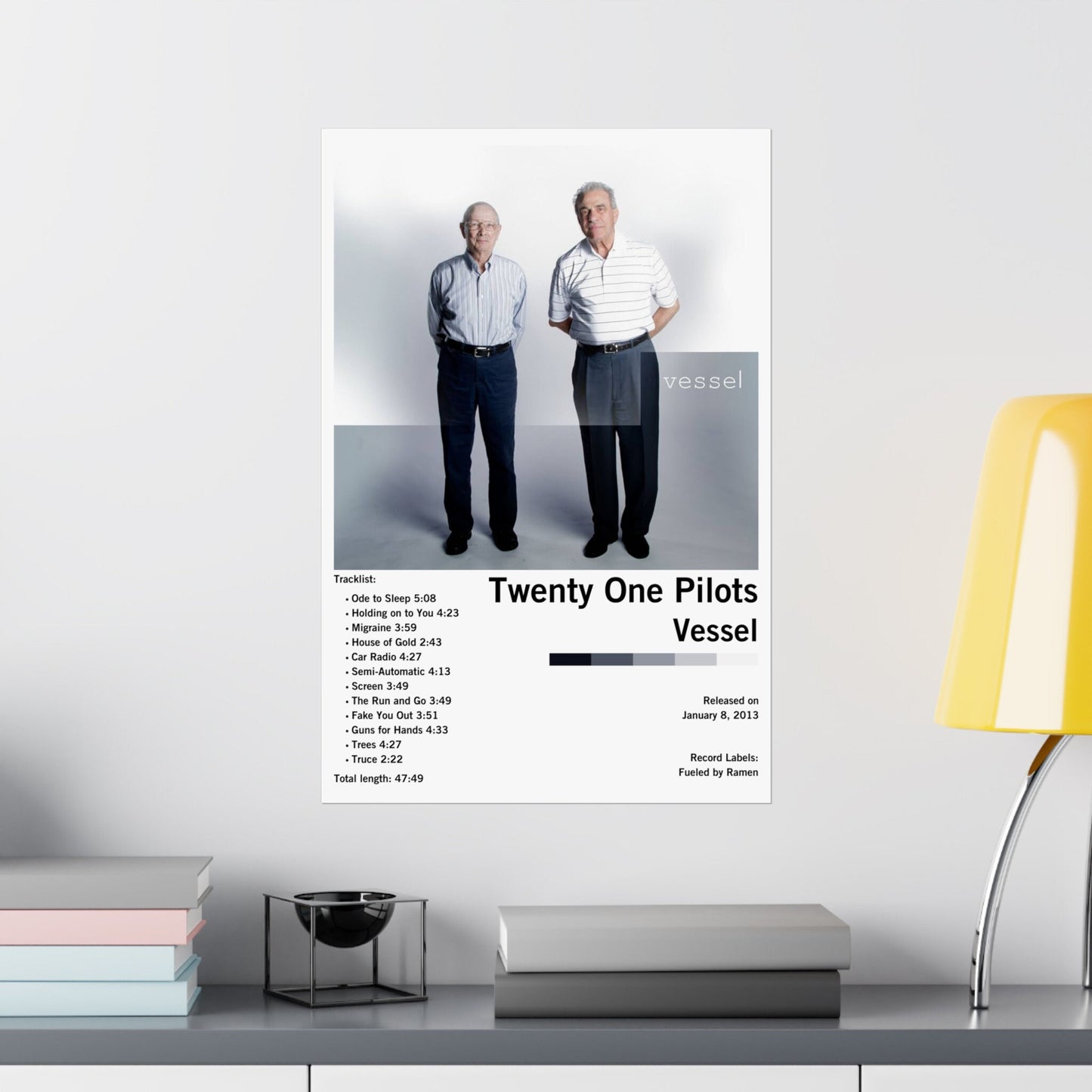 Twenty One Pilots Vessel Album Poster UNFRAMED or DIGITAL