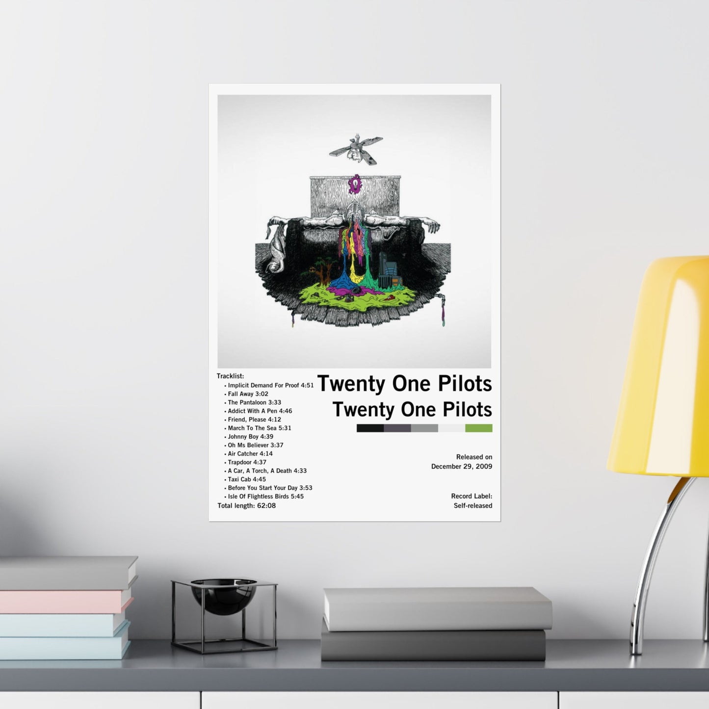 Twenty One Pilots Twenty One Pilots Album Poster UNFRAMED or DIGITAL