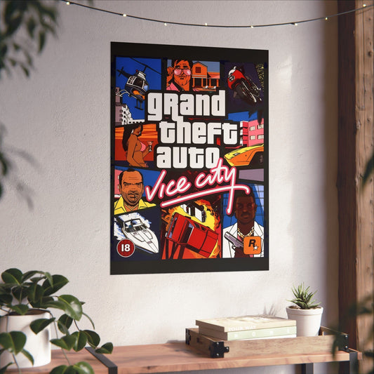 Grand Theft Auto Vice City Poster UNFRAMED or DIGITAL