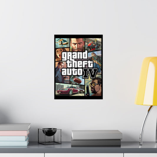 Grand Theft Auto 4 Poster UNFRAMED or DIGITAL