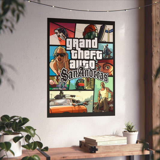 Grand Theft Auto San Andreas Poster UNFRAMED or DIGITAL