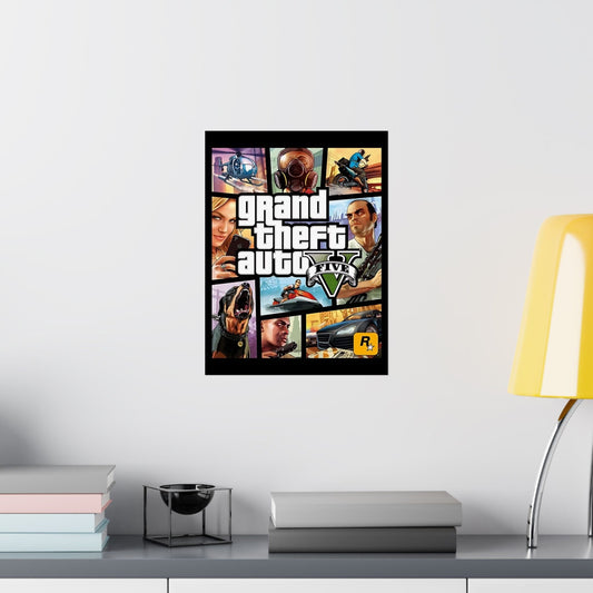 Grand Theft Auto 5 Poster UNFRAMED or DIGITAL